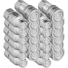12 Sets of 1/2″ NPT Flat Face Hydraulic Coupler Quick Connect Skid Steer Bobcat