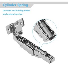 165 Degree Corner Cabinet Hinges 2 Pack Full Overlay Hydraulic Concealed Soft…