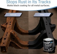 Rust Bullet Blackshell – Gloss Black – 1 Quart – Corrosion Preventive
