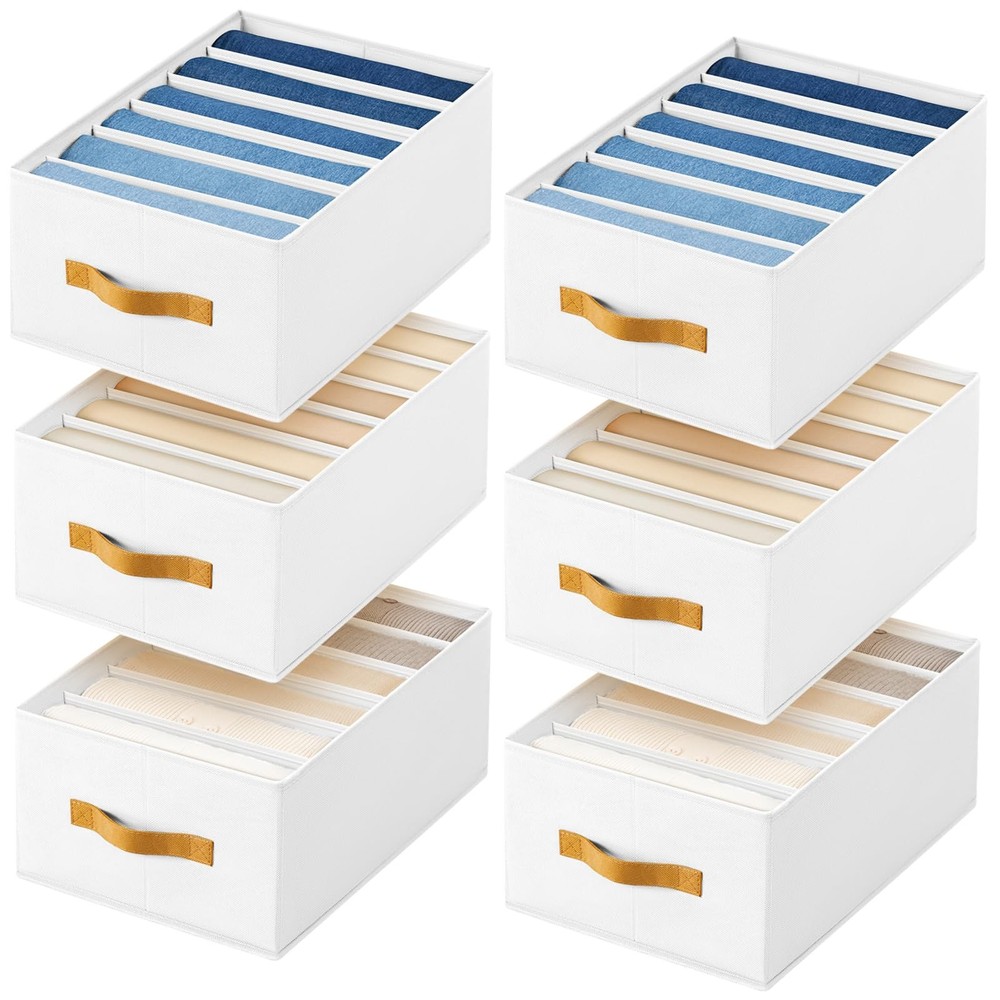 Dimj Wardrobe Clothes Organizer – Foldable Closet Drawer Organizer Dividers For