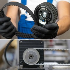 Timing belt for 113-L-100, 28.7 cm x 2.5 cm, 30 teeth