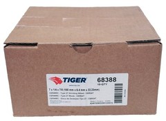 Weiler 7 x 1/4 x 7/8 Tiger Ceramic Type 27 Depressed Center Grinding Wheel Disc