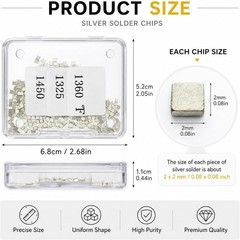 About 500 Pcs 4.5 Grams Silver Solder Jewelry Precut Chips Solder Ultra Tiny …