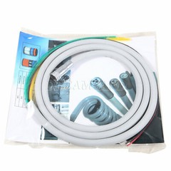 Dental High Speed Handpiece Tubing Hose Midwest 4 Hole Fiber Optic 6 Pin 2Holes
