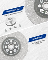 Versatile 5 Inch Diamond Cutting Wheel – Fast Grinding for Concrete & Tile Work