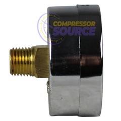 2 Air Compressor Pressure Hydraulic Gauges 2″ Face Back Mount 1/4″ NPT 0-300 PSI