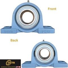 (2 Pack) Premium Heavy Duty UCP213-40 Pillow Block Bearing, 2 1/2 inch Bore