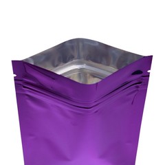 100/200/500 Glossy Purple Mylar Foil Smell Proof Resealable Zip Seal Lock Bags
