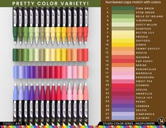 28 Wildflower Colors Acrylic Paint Pens 1 Count (Pack of 28), WILDFLOWER XF