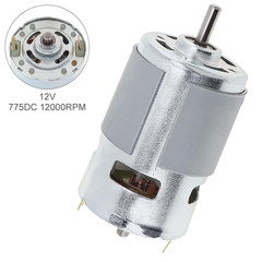 775 DC Motor 12V 12000RPM High-Speed Large Torque Motor for Small Drill Micro Ma
