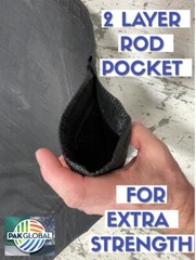 Heavy-Duty Dump Truck Mesh Tarp – Double Pocket Reinforced XTRA STRONG USA MADE
