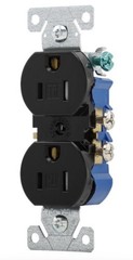 Eaton TR270BK Black Standard Duplex Receptacles 15A-125V QTY 100