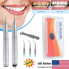 Kavo Style Dental Air Scaler Handpiece Sonic Scaler Cleaner 2/4Holes w/3pcs Tips
