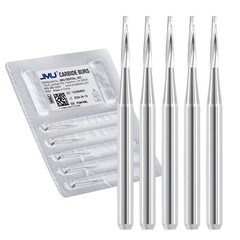 JMU Dental Carbide Burs High Speed FG Taper Fissure 5pcs/pk
