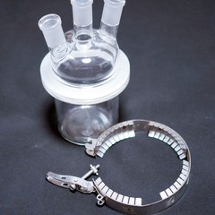 1000 ml lab glass reactor bottle chemistry reacting vessel removable lid 24/40