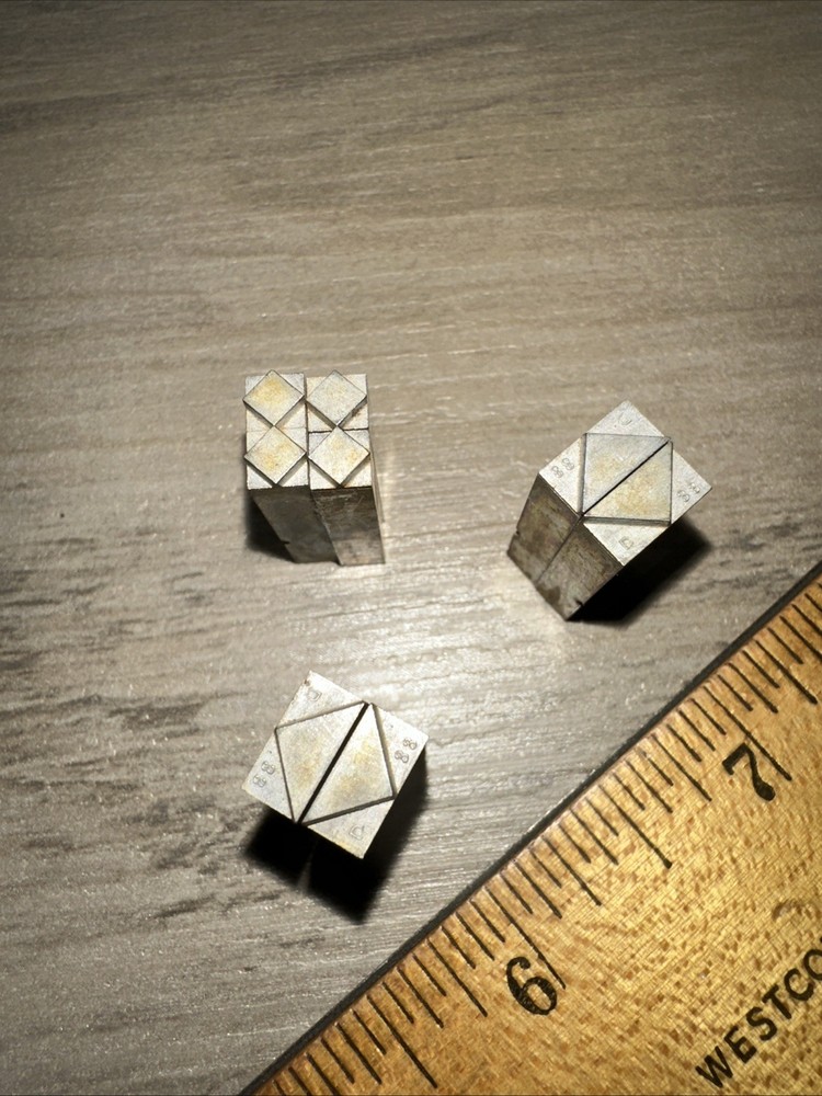 Printing Blocks “ Ornamental Borders “ Diamond Shape Lead Blocks