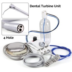 Portable Dental Delivery Unit Air Compressor Syringe Suction /Turbine Unit 4Hole