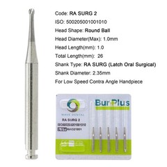 Wave Dental Burs Surgical Latch RA SURG 2 4 5 6 8 Round Carbide Burr Slow Speed