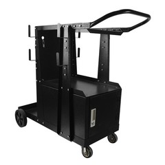 MIG/TIG/Plasma Heavy Duty Welding Cart with 4 Drawers, 360° Rolling Trolley