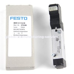 New In Box FESTO MEH-5/2-5,0-B 173128 SOLENOID VALVE PLC MODULE