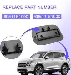 69511S1000 Fuel Filler Door Gas Cap Compatible With Hyundai Santa Fe 2019-2022,R
