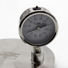 HFS(R) -30 HG-160 PSI, 2.5″ Dia. Vacuum Air Pressure Gauge (316 SS) Bottom Mount
