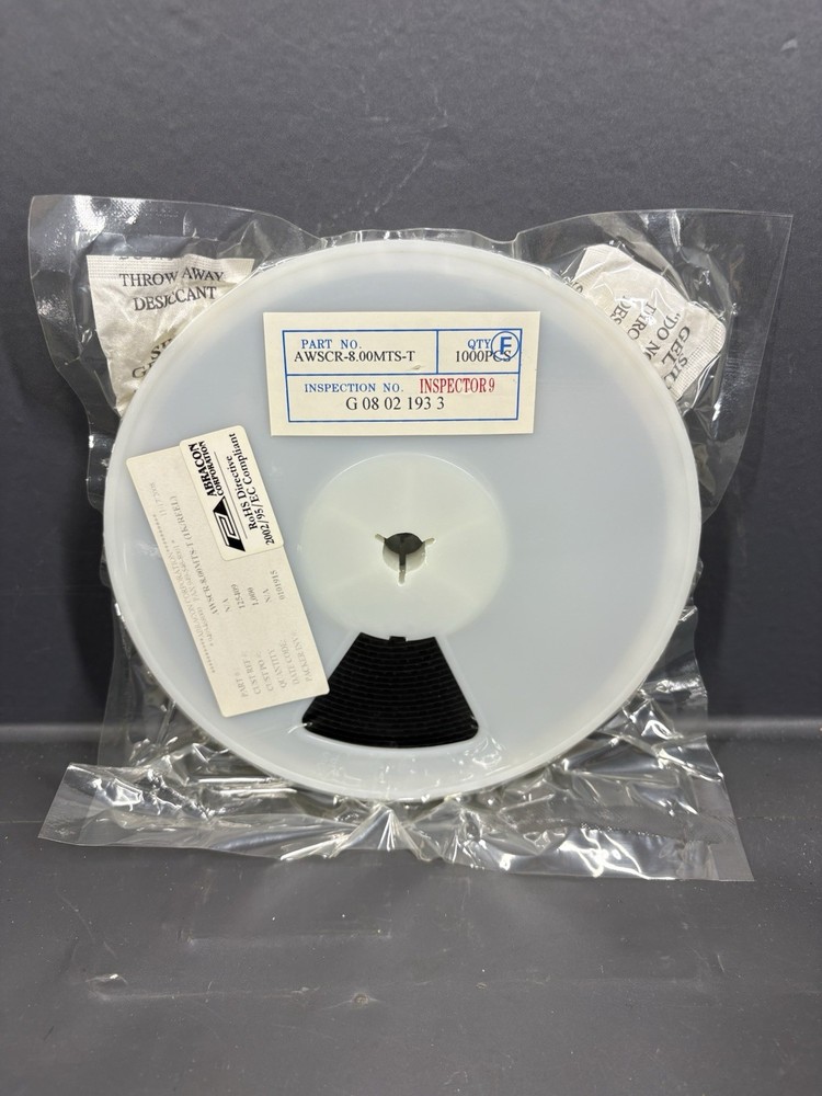 250x Abracon AWSCR-8.00MTS-T 8.000 MHz SMD Crystal Resonator