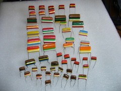 Mullard Tropical Fish Capacitor Philips C280 2.2uf 250V 0.47uf 0.22uf 1,5uf