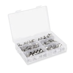 101/130pcs Adjustable Hose Clamps Worm Gear Stainless Steel Clamp Assortment set