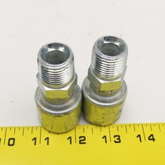 Gates 8G-8MP 1/2″ (-8) ID Hose x 1/2″ NPTF 30° Seat Hose Fitting Lot Of 2