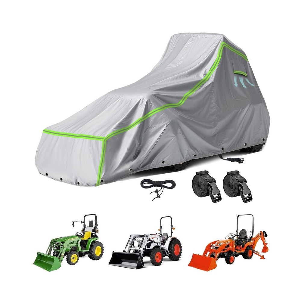 Tractor Cover for John Deere, Kubota, and New Holland – 600D Oxford Fabric fo…