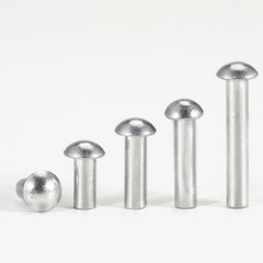 Solid Aluminium Dome Head Round Rivets DIN 660 2mm 2.5mm 3mm 4mm 5mm 6mm 8mm
