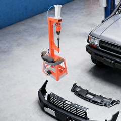 Pneumatic Shovel Brake Pad Riveting Machine Tool Kit with Case 0.3MPa-0.35MPa