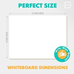 Small Dry Erase Boards 2 Pack 9×12 Double Sided Whiteboard Double Sided White Bo