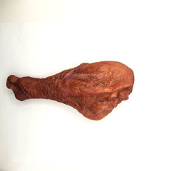 Full Size Turkey Leg, Fake Wax Food, Food Prop, Decor. Handmade Movie Props