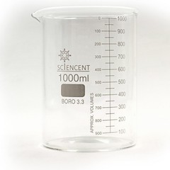 Set of 6 Laboratory Glassware Science Lab Chemistry Beaker 50/100/250/500/1000ml