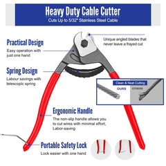 600FT 1/8″ Stainless Steel Cable with Cutter, T316 Marine Grade, Stainless Steel