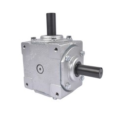 NEW 90 Degree Speed Ratio 1:1 CW/CW Right Angle Bevel Gearbox w/ 2 Keyed Shafts