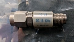 Wiltron DC-18 GHz 10dB 2.92mm M-F Fixed RF Attenuator/Pad 43KA-10