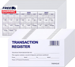 24 PCS Check Registers for Personal Checkbook Easy to Read Checkbook Register