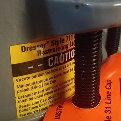 Dresser Style 31 Line Cap 10227510 Industrial Pipeline 6.900 O.D. 711 POSI-HOLD