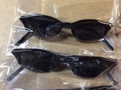 ASSORTED BOX OF SUNGLASSES SUN GLASSES SET OF 9 GLASS COLORED SMALL LENS