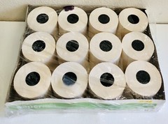 OFFICE MAX 2-1/4 in x 130 ft Bond Receipt Paper Rolls (57mm x 39m) OM98103 12pk
