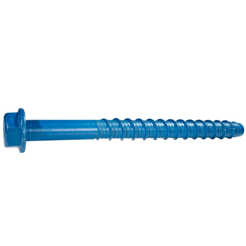 Torquemaster Blue Ruspert Large Diameter Hex Masonry Screws, 10 Pieces – 1/2″…