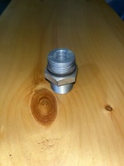 Pipe Adapter: 1-1/16 -12 X 3/4” Male Thread. Straight Thread O-ring X Male Nptf