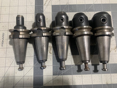 5pc BT35 Tool Holder Lot. 3/16”-3/4” Lydex, Nikken, Techleader
