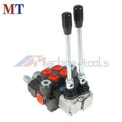 11 GPM 2 Spool SAE Ports Hydraulic Monoblock Double Acting Control Valve