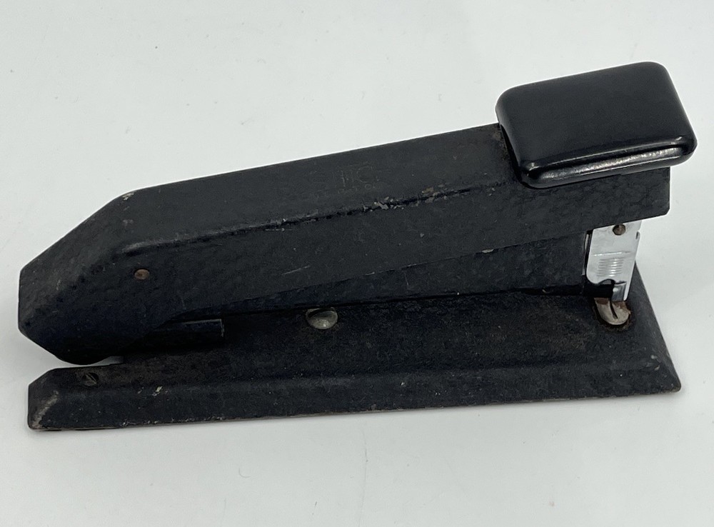 Vintage Bostitch B5 Model Black Textured Metal Stapler Made In USA