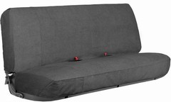 Grey Universal Car Bench Seat Cover Full Size Truck Fit