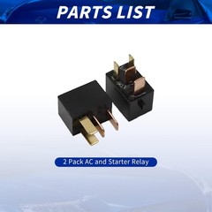 Anxingo 2 Pack G8HL-H71 AC Starter Relay 39794-SDA-A05 39794-SDA-A03 Replace